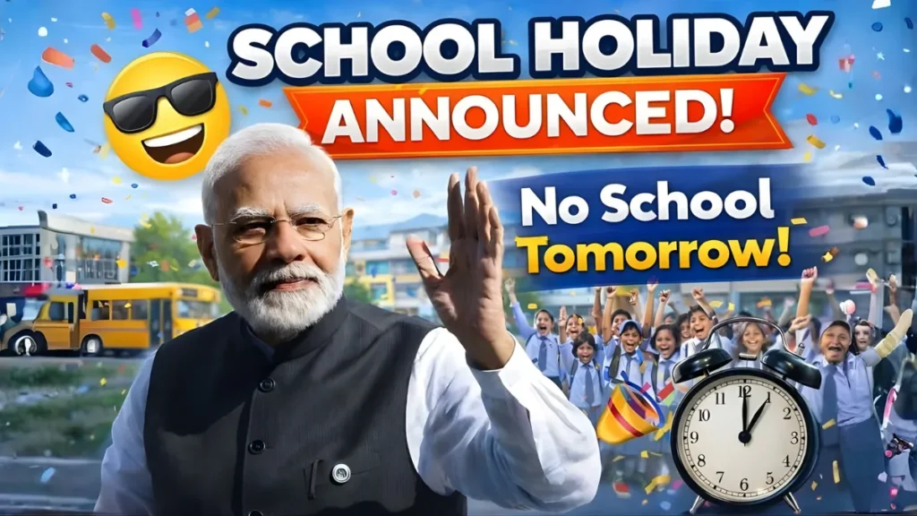 Students Holiday Announcement Today: School & College Closed Update