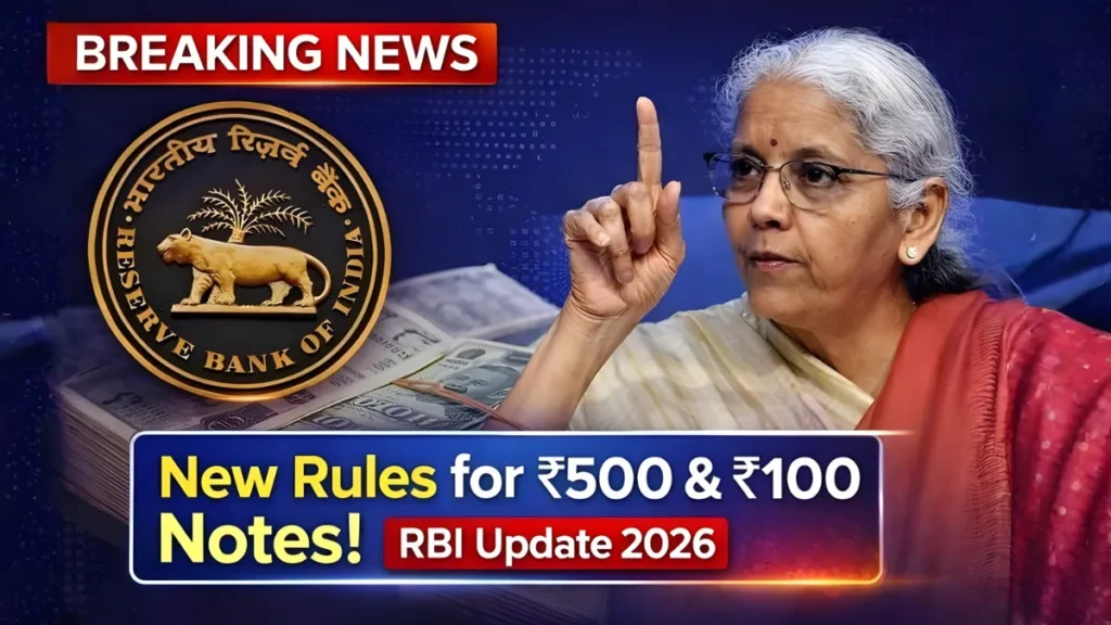 RBI Currency Update 2026: New Guidelines for ₹500 and ₹100 Notes